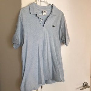MEN’s LACOSTE POLO - SIZE M LIGHT BLUE